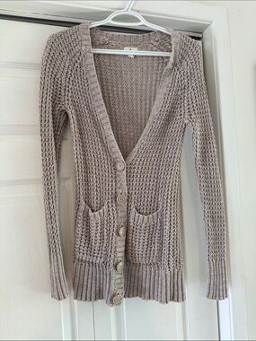 Vintage American Eagle Outfitters xsmall Knit Button-Front Cardigan